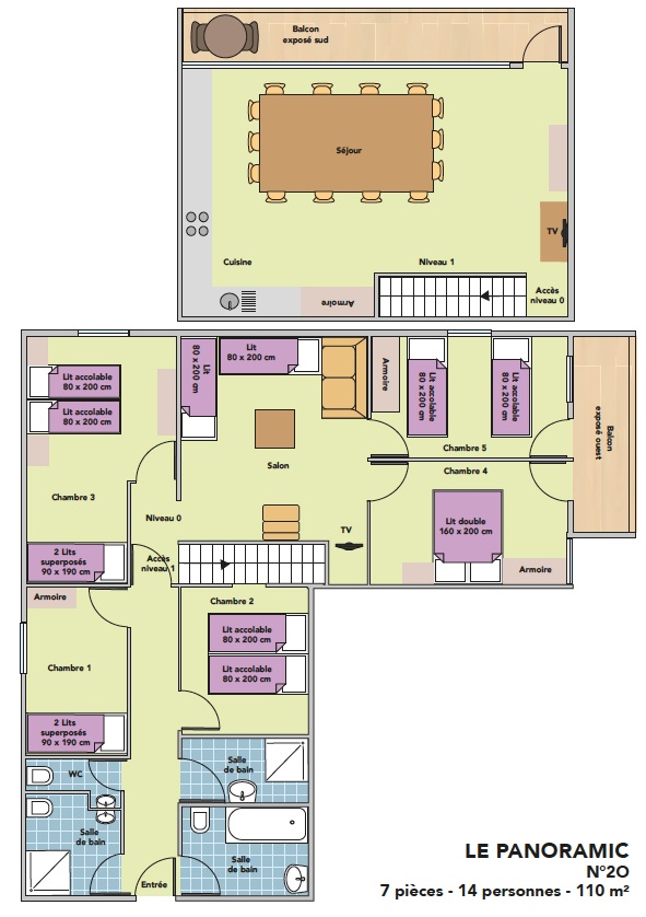 appartement 14 personnes les eucherts